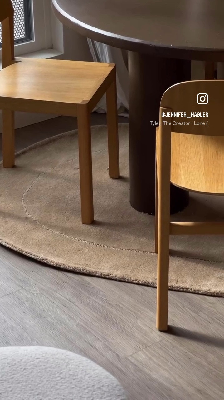 A pebble shaped rug to make my dining nook for complete 

#LTKStyleTip #LTKHome #LTKVideo