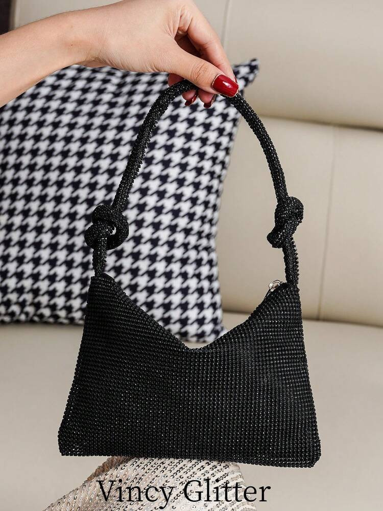 $9.28
-30%
$13.20
Pay now, in 4 payments of $2.32, or pay over time with monthly financing.

Miniature Rhinestone Embellished Handbag Clutch For Women, Elegant Sparkling Party Evening Bag, Sophisticated Handcrafted Purse For Fashion, Gala, Event
4.75
(100+)
Color: Black


Qty:

 | SHEIN