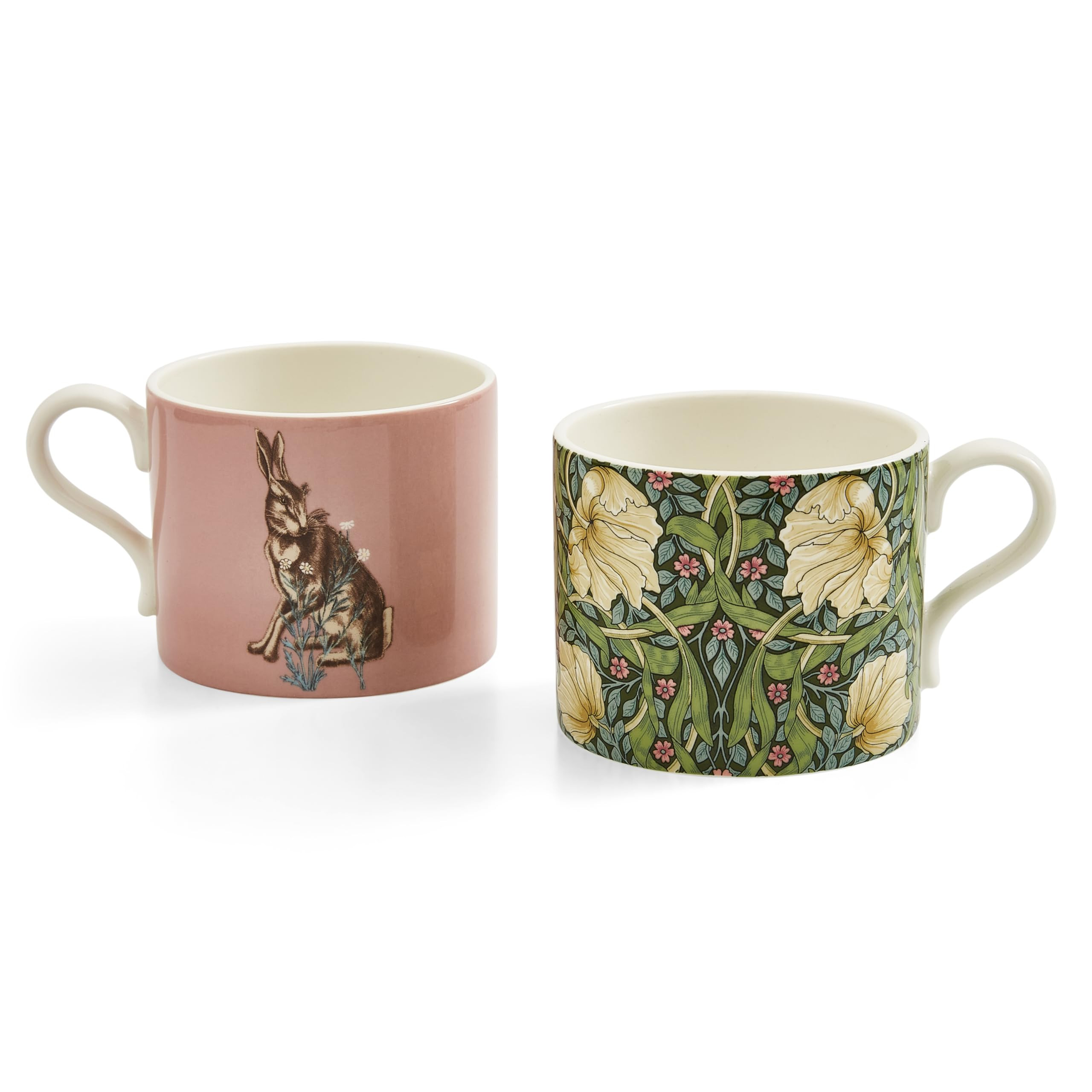 Spode Morris & Co 12oz Mugs, Set of 2 (Pimpernel & Forest Hare) - Microwave & Dishwasher Safe, El... | Amazon (US)