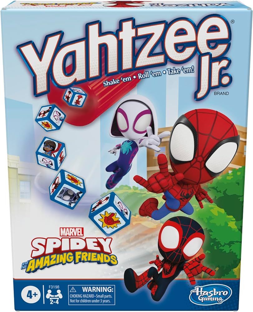 Hasbro Gaming Spidey and His Amazing Friends Yahtzee Jr.Marvel Edition Board Game for Kids, Great... | Amazon (US)