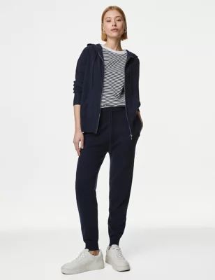 Pure Cashmere Tapered Ankle Grazer Joggers | Marks & Spencer (UK)