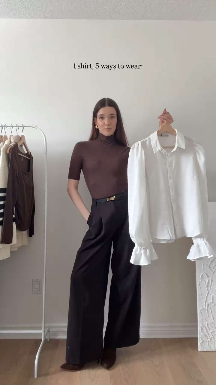 have you noticed this is my go-to blouse this season? 👀

Look 1 - @asos blouse, @zara trousers, @vieajewelry cuffs, @stevemadden boots, @dynamiteclothing earrings, @hm purse

Look 2 - @dynamiteclothing vest & skort, @lintervalle boots, @paris64world purse, @lolarose watch

Look 3 - @asos blouse, @prepreworks trousers, @amazonfashion belt, @stevemaddencanada boots, @polene_paris purse

Look 4 - @commense.official suede jacket, @oakandfort trousers, @stevemadden boots, @oleada_official purse

Look 5 - @asos vest, @dynamiteclothing trousers, @zara kitten heels, @frejanyc purse

#ootd #dailyoutfitinspo #wearthisnext #pinterestinspired #outfitinspiration #stylingtips #springstyle #springfashion #outfitcheck #pinterestfashion #styleinspo #chicstyle #classicgirlstyle #oldmoneyaesthetic #minimalstyle #springoutfitideas