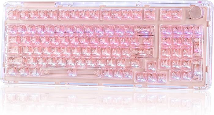 KiiBoom Phantom 98 Hot Swappable Crystal Gasket-Mounted Mechanical Keyboard, Triple Mode NKRO Gam... | Amazon (US)