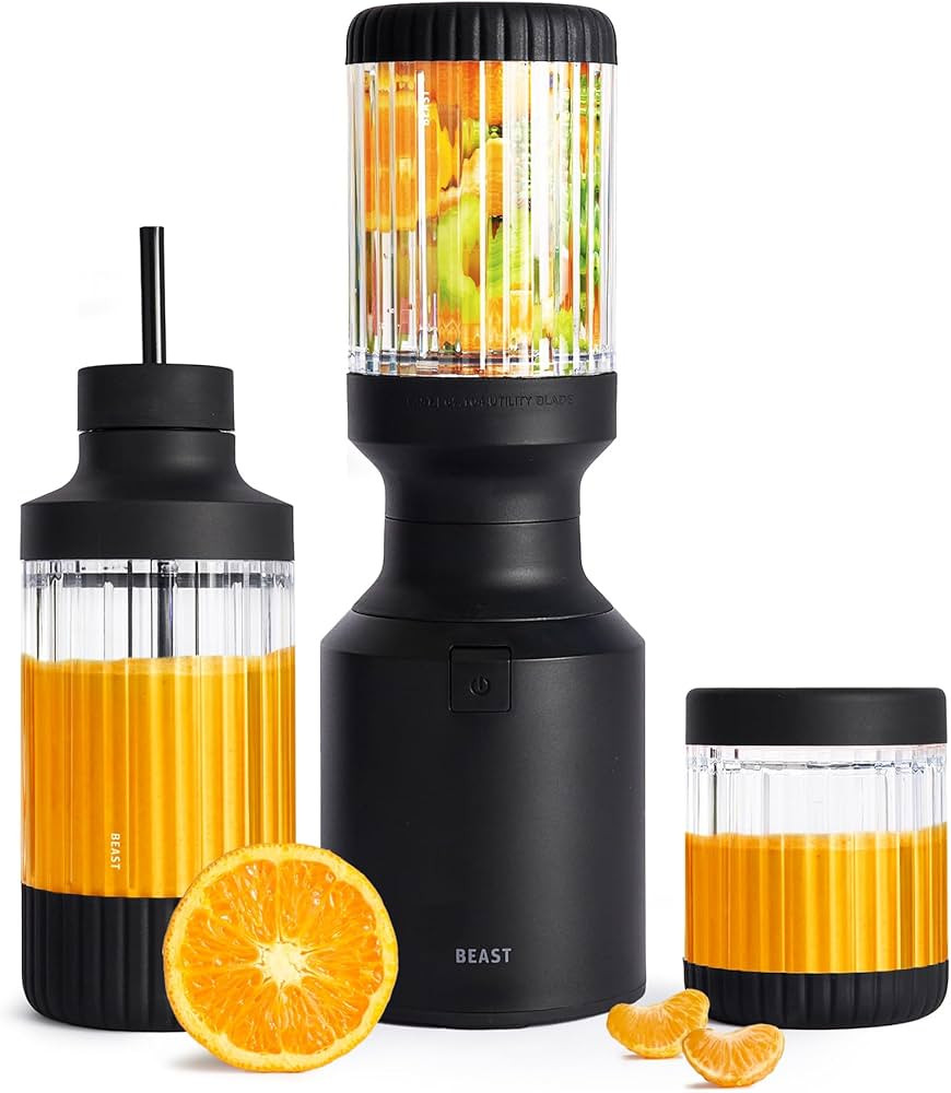 The Beast Mini Blender Plus | Mini Countertop Kitchen Blender | Blend Smoothies and Shakes, Dress... | Amazon (US)