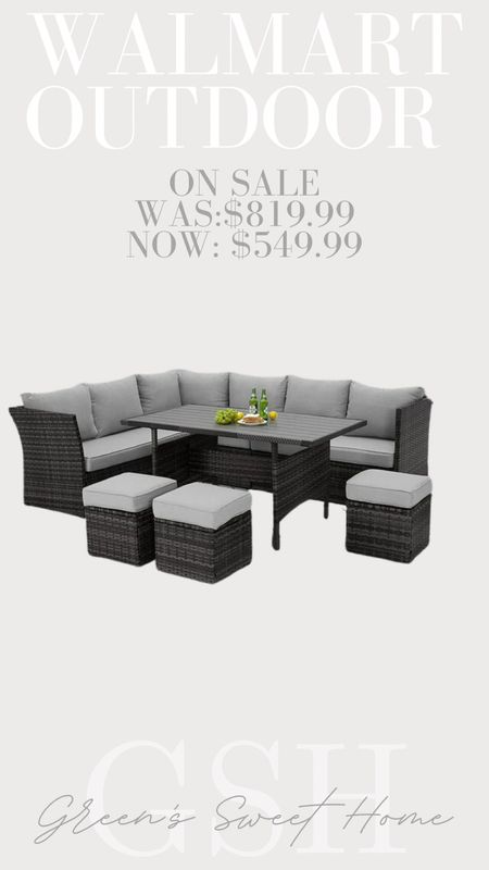 Walmart outdoor sale, outdoor furniture, patio furniture, outdoor sectional, summer, patio set

#LTKSeasonal #LTKhome #LTKsalealert