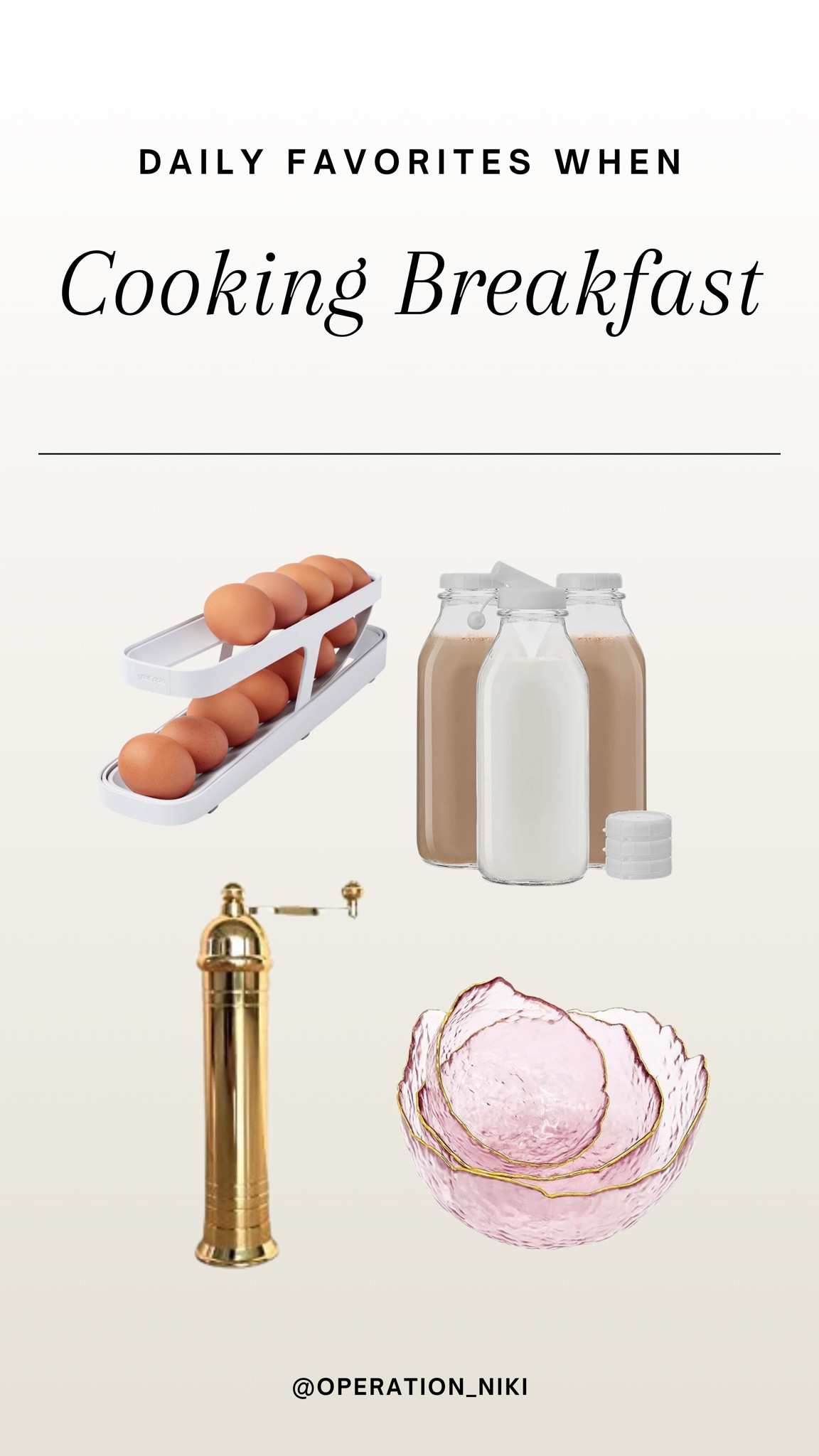 Here’s what I’ve used recently to cook breakfast!✨

Follow for more @OPERATION_NIKI on IG, TikTok, & Facebook

sahm, mom essentials, glowing skin, home must haves, morning routine, mom life, a day in the life, house clean, stay at home mom, cleaning products, bathroom organization, skincare routine, back to school, kitchen appliances, breakfast, fridge organization

#LTKFindsUnder50 #LTKFindsUnder100 #LTKHome
