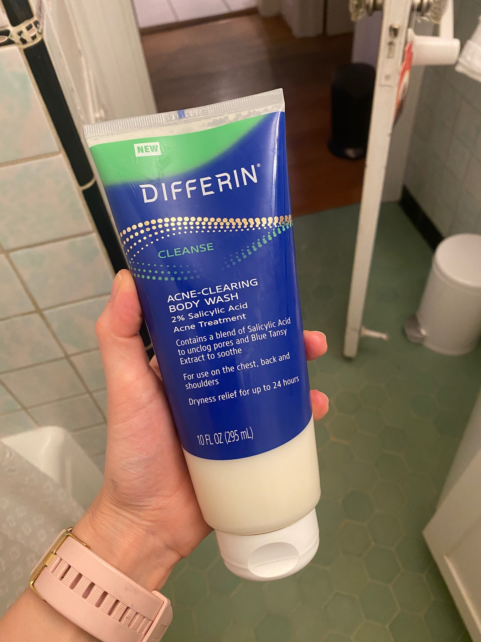 Apply this to your body BEFORE you get in the shower. It is a thick creamy consistency. Leave it on a few minutes & then rinse off in the shower. Helps with breakouts and leaves skin soft & smooth. 

#LTKBeauty #LTKFindsUnder50