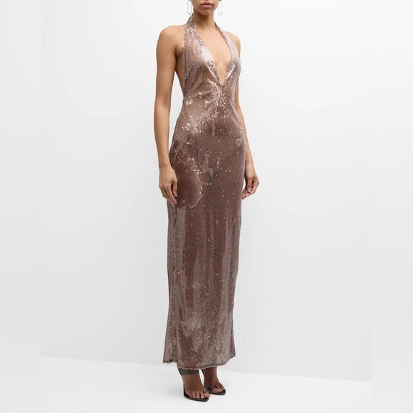 LAPOINTE Sequin Halter Dress | Poshmark