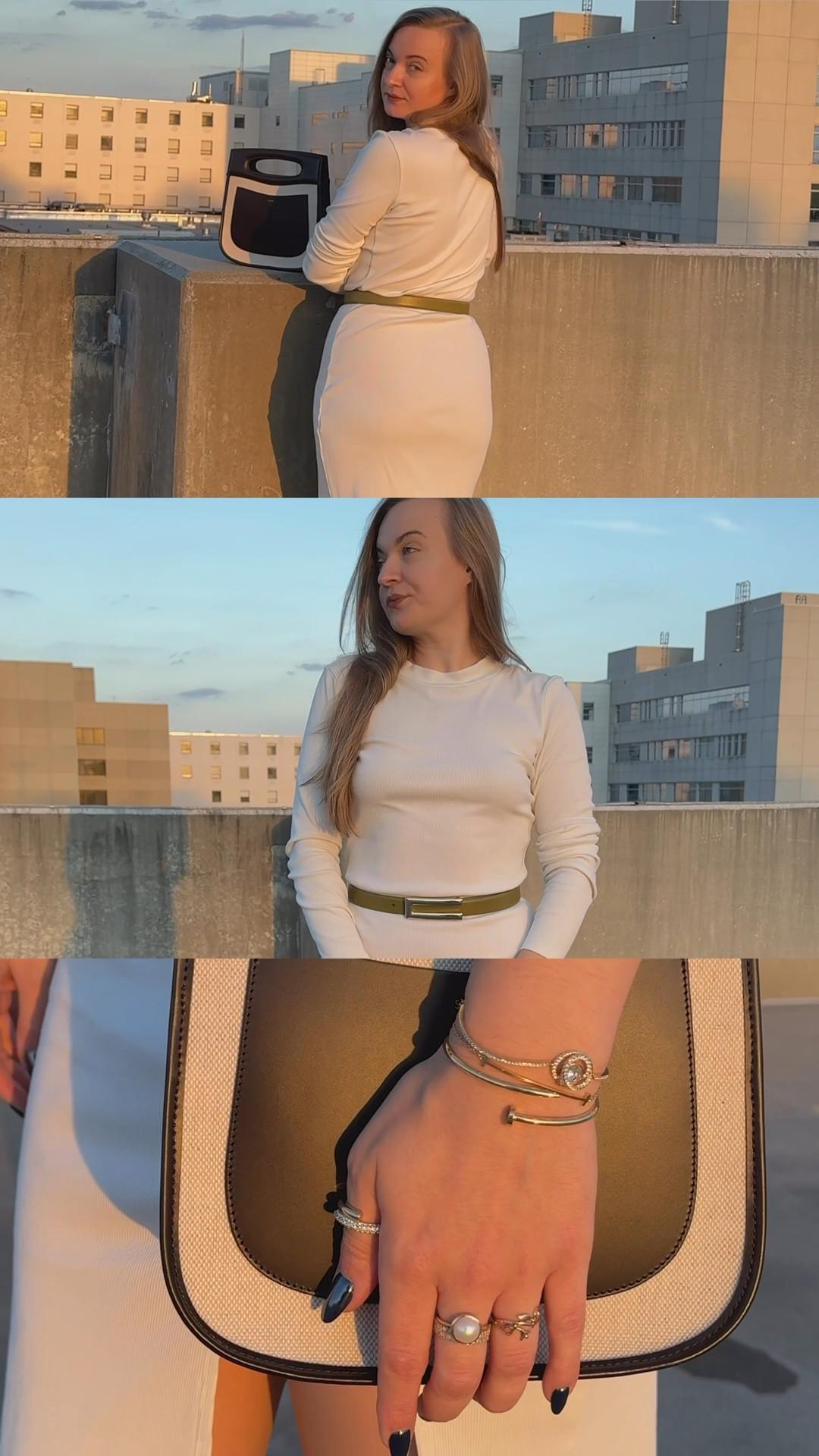 Fall neutral outfit: ribbed dress, olive belt, suede pointed boots, and a structured  + canvas bag.

#LTKCyberWeek #LTKootd #LTKHoliday