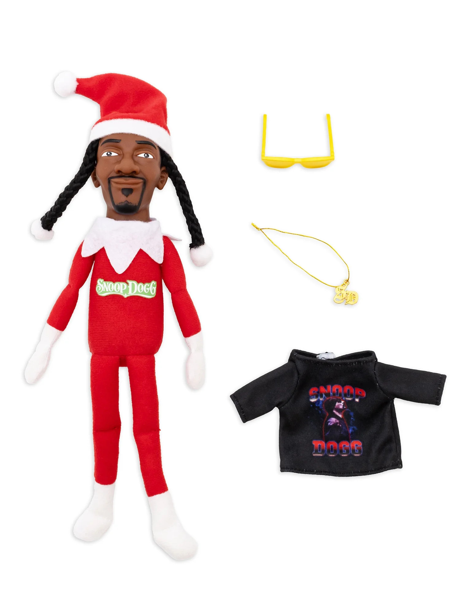 Snoop Dogg Snoop on The Stoop 12” Christmas Red Plush Figurine | Walmart (US)