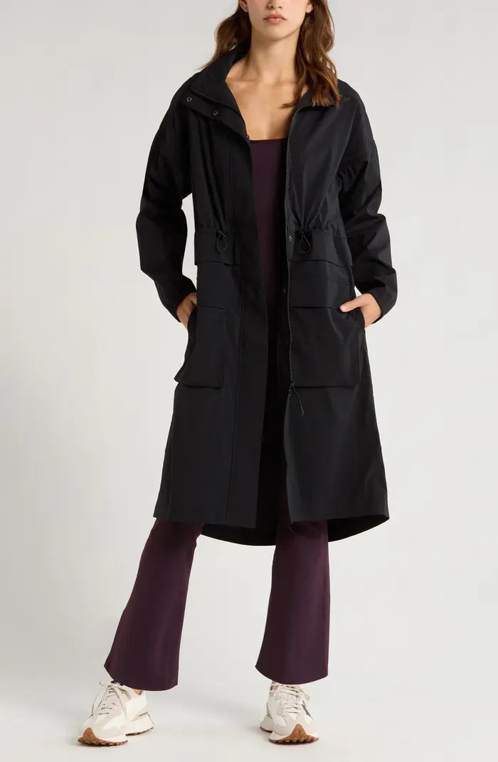 Zella Step Out Water Repellent Jacket with Stowaway Hood | Nordstrom | Nordstrom