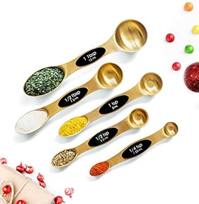 Magnetic Measuring Spoons Set - Stainless Steel Measuring Spoons - Magnetic Measuring Spoon Set, ... | Amazon (US)