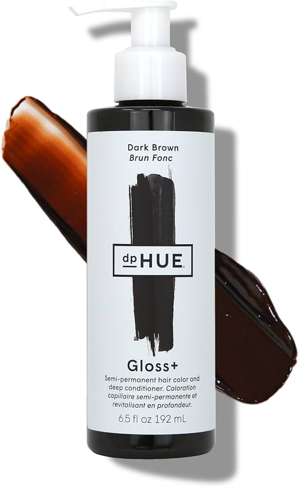 dpHUE Gloss+, Dark Brown - 6.5 oz - Semi-Permanent Hair Color & Conditioner - Paraben, SLS & SLES... | Amazon (US)