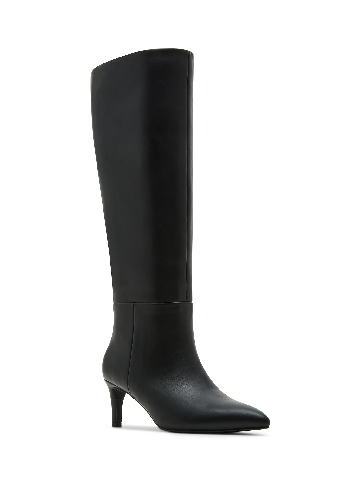 Madden Girl Women's Sabrina Tall Shaft Kitten Heel Boot (Wide Calf Available) | Walmart (US)
