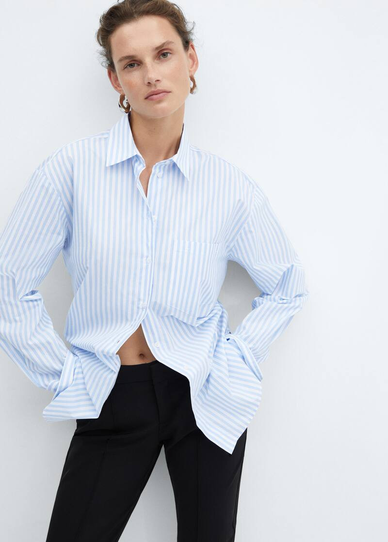 Search: Oversize shirt sky blue (7) | Mango United Kingdom | MANGO (UK)