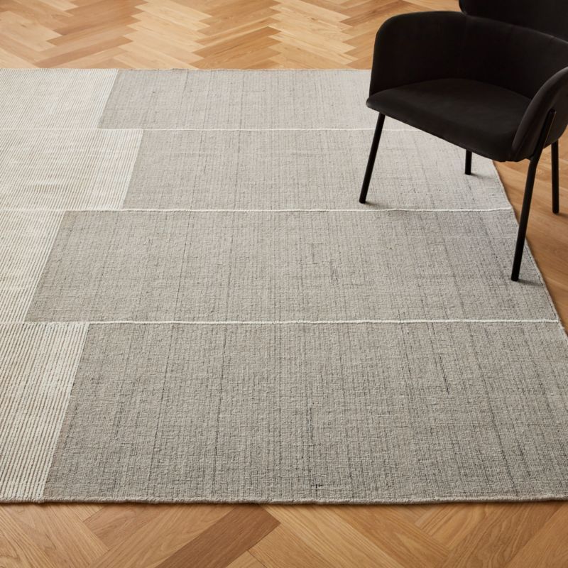 Bass Grey Handloomed Area Rug | CB2 | CB2