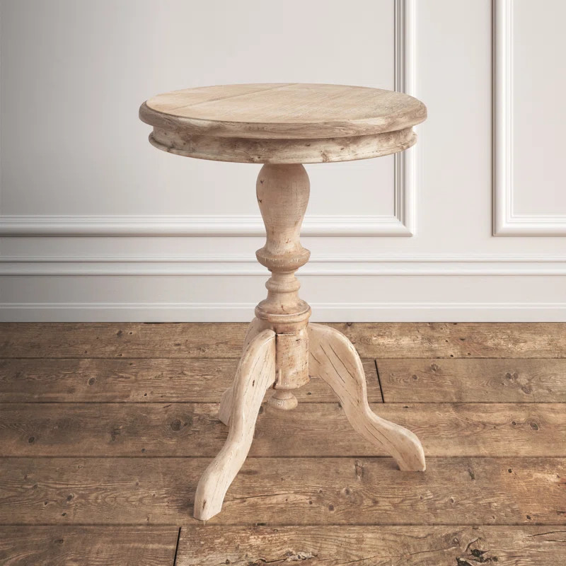 Hannelore Solid Wood Pedestal End Table | Wayfair North America