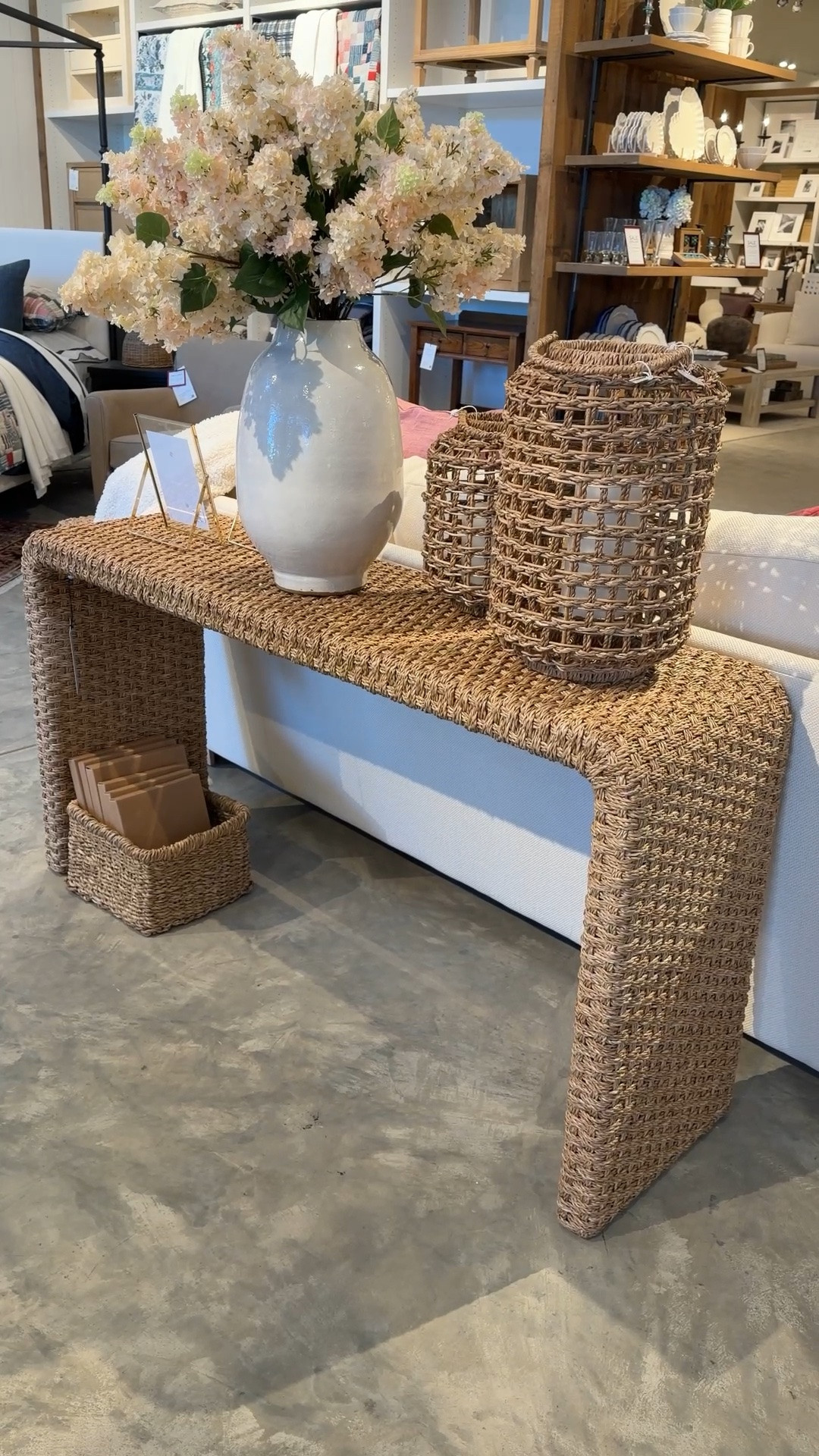 Beautiful entryway piece! 😍 The Capitola Woven Console Table from Pottery Barn combines natural texture and clean lines for a look that feels both relaxed and elevated. 🤎 The woven detailing adds so much warmth and character, making it a gorgeous piece for coastal, organic, or collected interiors. 🐚 Perfect for styling with a mirror, artwork, or your favorite decor pieces. Linked it here! ✨ @Pottery Barn #ConsoleTable #SideTable #PotteryBarn

#LTKHome #LTKSaleAlert