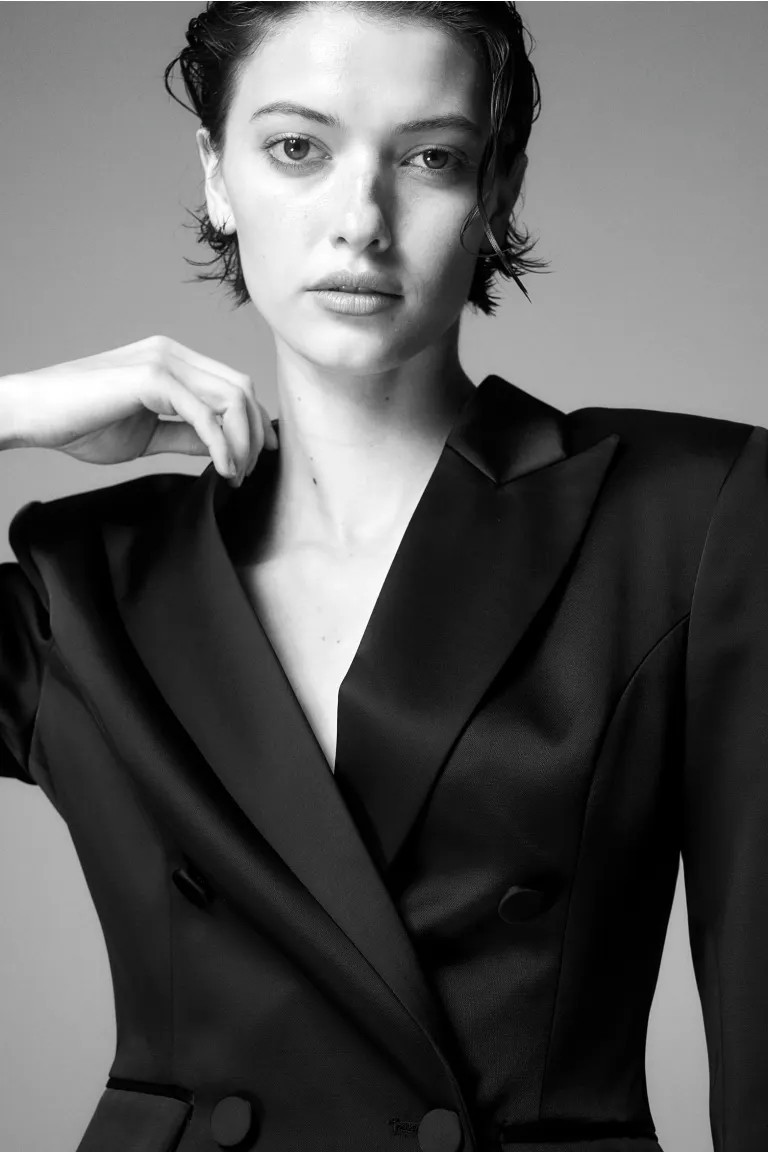 Fitted blazer dress - Black - Ladies | H&M GB | H&M (UK, MY, IN, SG, PH, TW, HK)