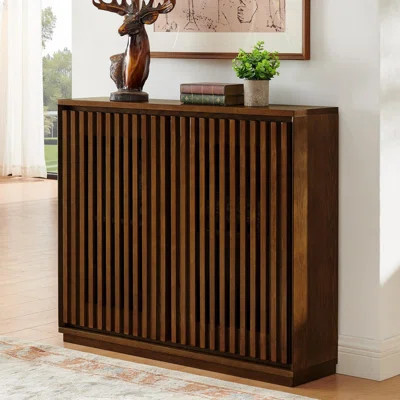 Mid Century Modern Fluted Hollowed Out Sideboard Cabinet | Wayfair North America