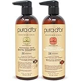 PURA D'OR Professional Grade Anti-Hair Thinning 2X Concentrated Actives Biotin Shampoo & Conditioner | Amazon (US)