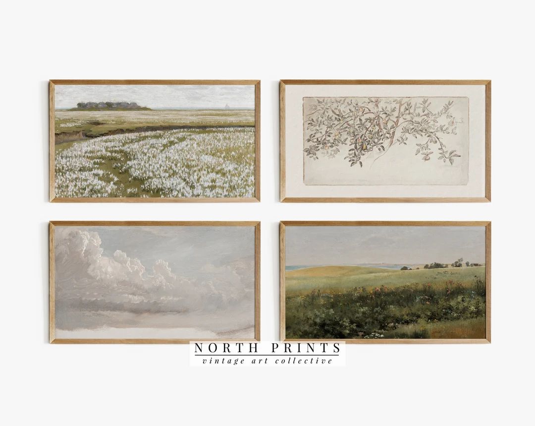 Samsung Frame TV Art SET | Spring Vintage Landscape Paintings DIGITAL Download #TVS9 | Etsy (US)