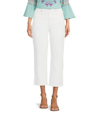 Joni High Rise Straight Leg Relaxed Fit Cropped Stretch Denim Jeans | Dillard's