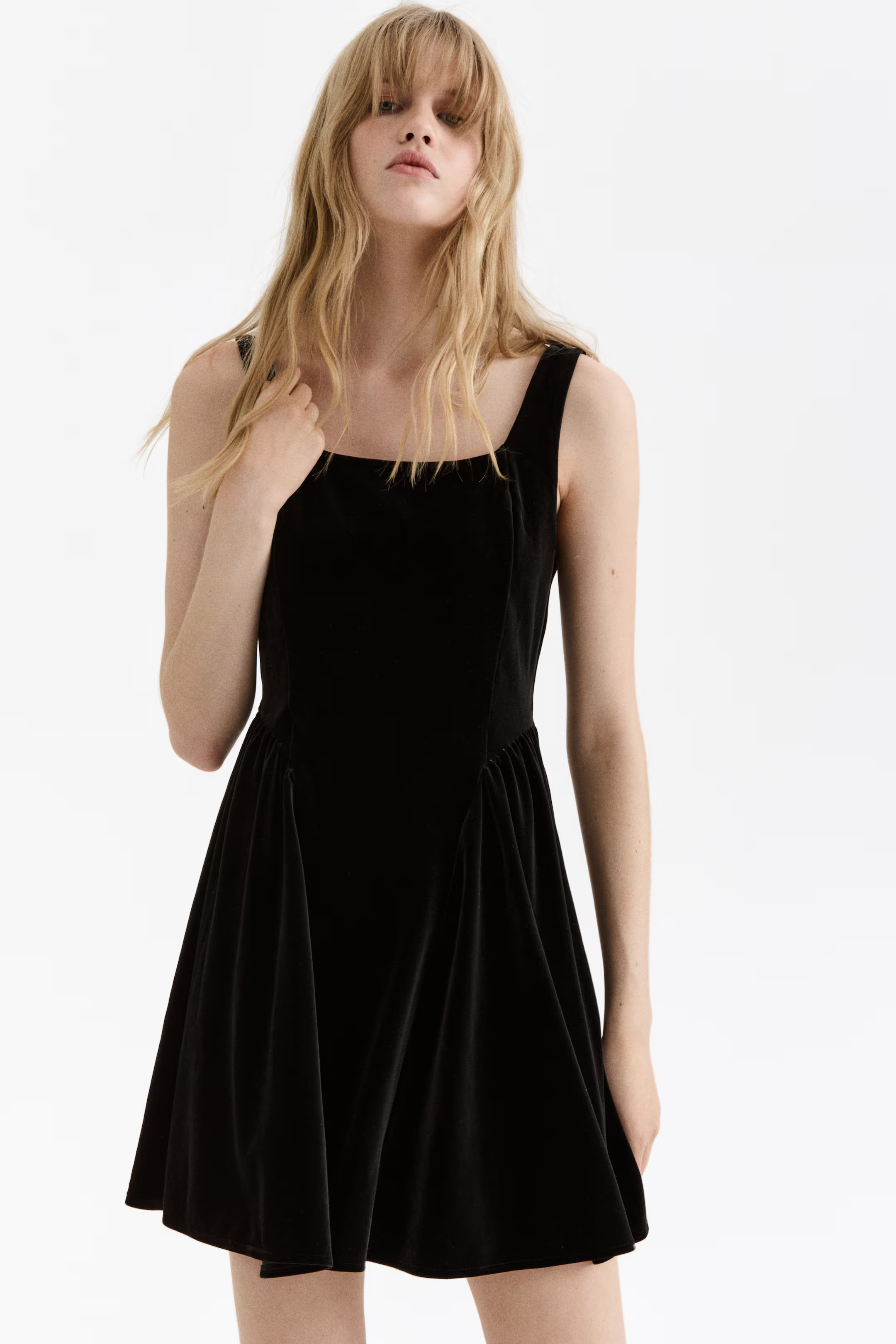 Sleeveless Velour Dress | H&M (US + CA)