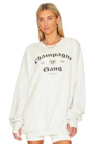 The Laundry Room LA Champagne Gang NY Jumper in Pebble Heather from Revolve.com | Revolve Clothing (Global)