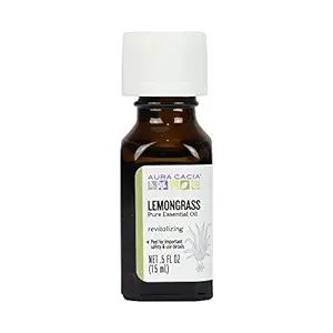 Aura Cacia Essential Oil, Inspiring Lemongrass, 0.5 fluid ounce, Packaging May Vary | Amazon (US)