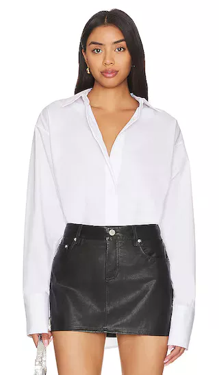 Oversized Poplin Shirt in White001 curated on LTK