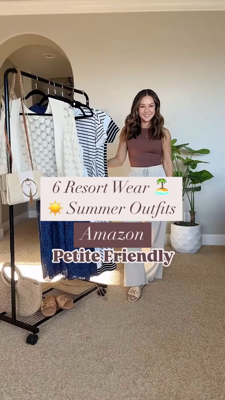 ☀️ 6 Summer Outfits from Amazon! Resort wear perfect for your upcoming beach vacation! 🏝️

For reference: I’m 5’1”, 109lbs
All of these are size small and unaltered. 

Amazon fashion  resort wear  vacation outfits  comfy outfits  dresses  striped dresses  easy outfits  travel outfit  pants  Flowy pants  mini dresses  tie dresses  summer outfits  EverydayHolly 

#LTKStyleTip #LTKTravel #LTKSeasonal