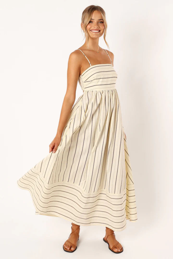 Pixie Maxi Dress - Beige Tan | Petal & Pup (US)