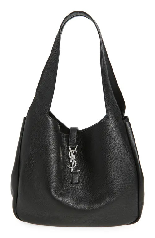 Saint Laurent Le 5 À 7 Bea Leather Tote in Noir at Nordstrom | Nordstrom