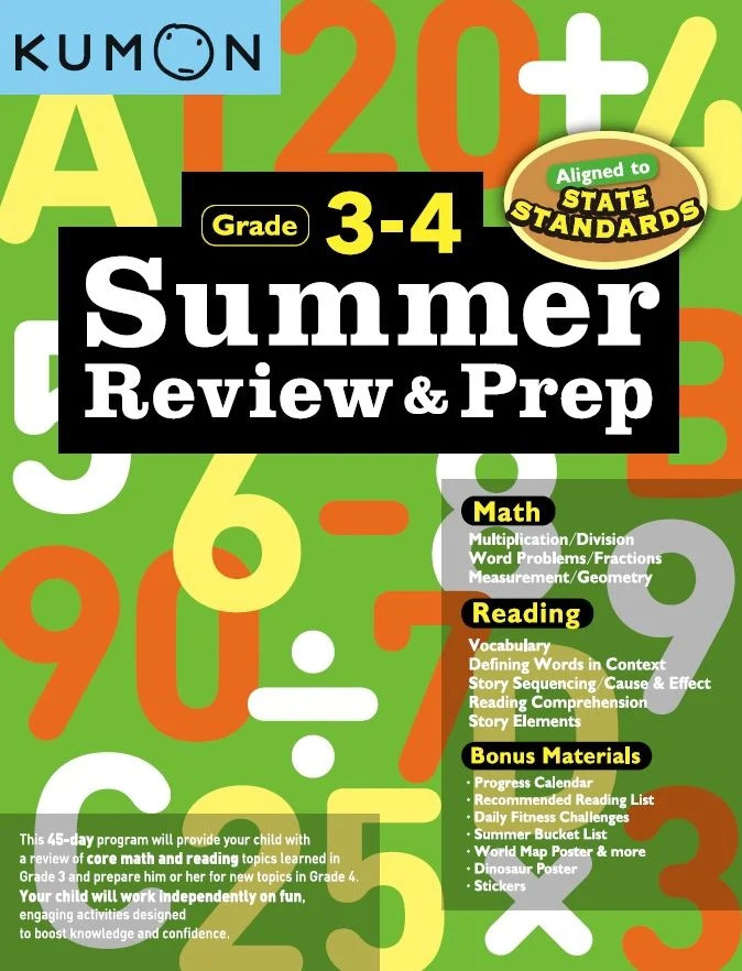 Kumon Summer Review & Prep 3-4 | Barnes & Noble