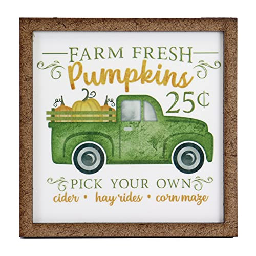 Amazon.com: Farm Fresh pumpkin Truck Sign - Tier Tray Sign - Fall Décor - Mini Wooden Sign - Woo... | Amazon (US)