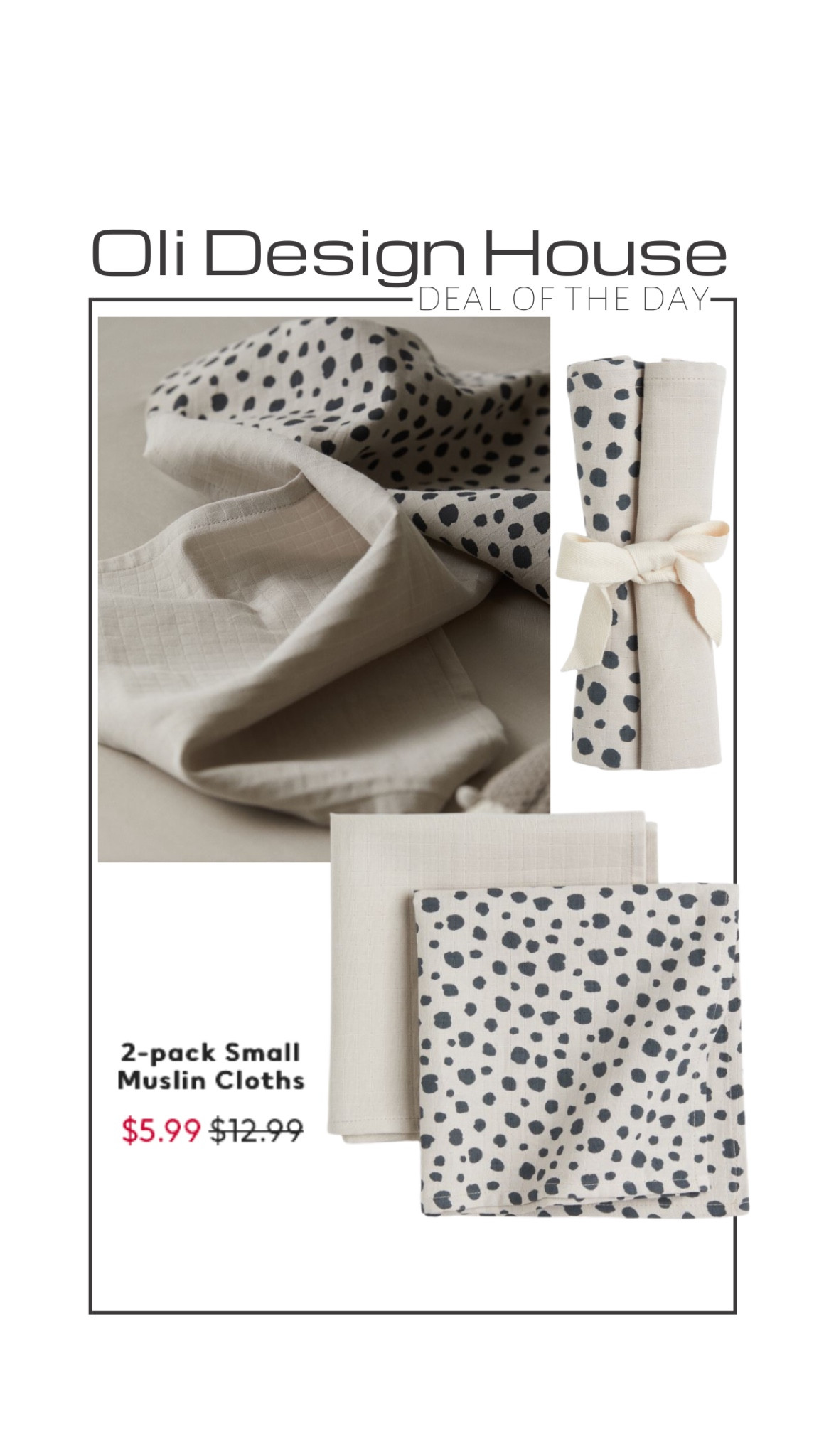 Deal of the day

2 pack muslin cotton small clothes for only $5.99! 

Baby gear, baby towels, burp cloths

#LTKFind #LTKbump #LTKsalealert