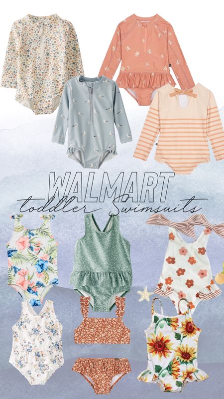 Baby girl & toddler girl swimsuits at Walmart! Vacation ready 

#LTKkids #LTKSeasonal #LTKswim