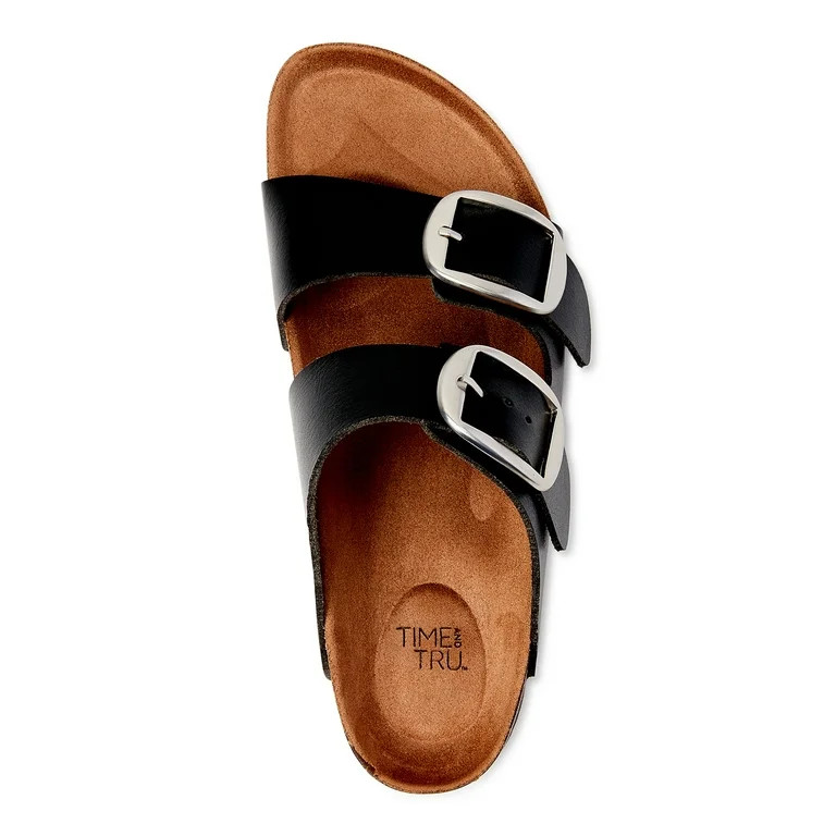 Time and Tru Women's Footbed Slide Sandals | Walmart (US)