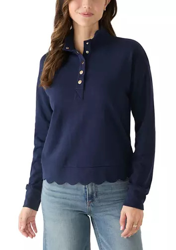 Women's Scallop Hem Sweatshirt | Belk