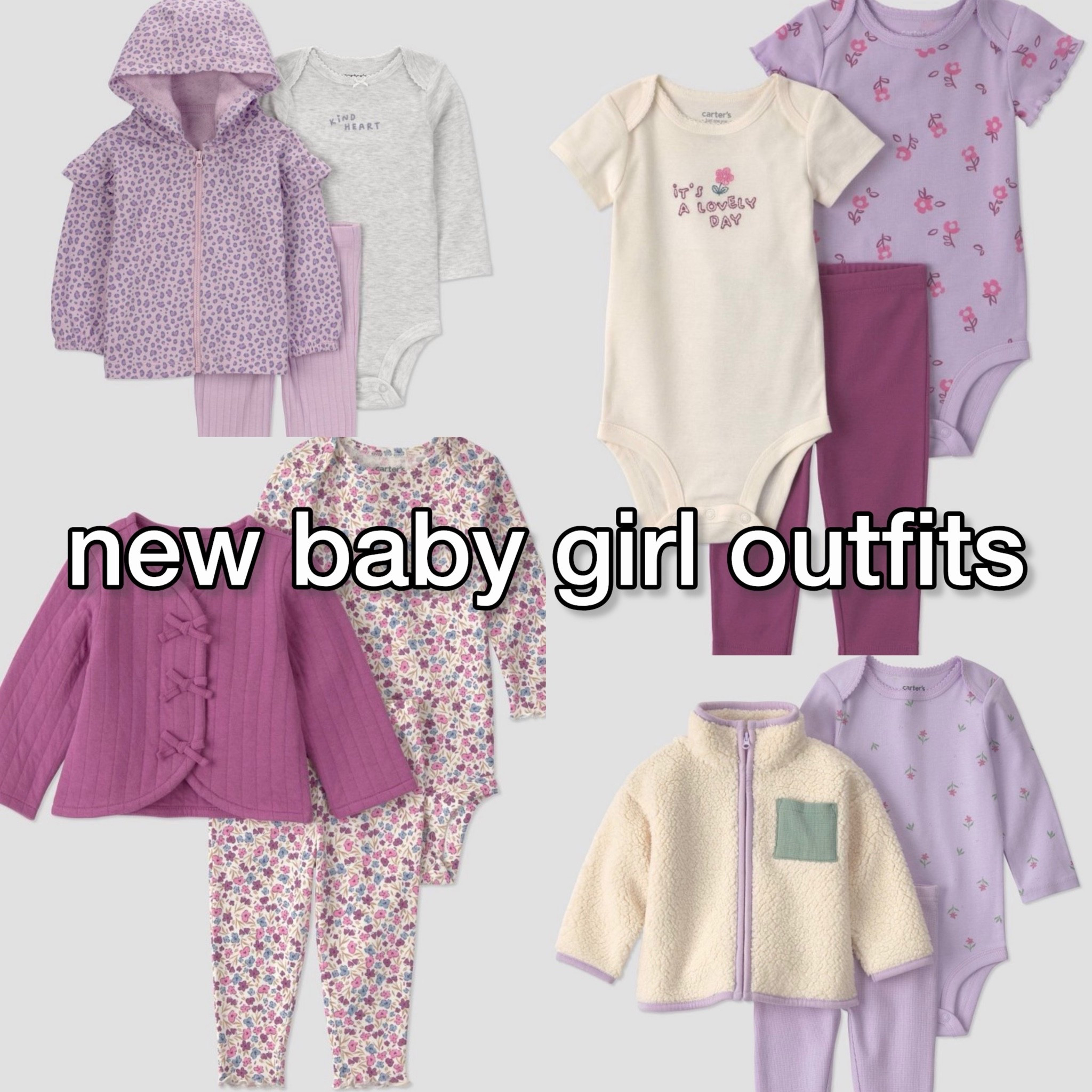 Target has fall baby girl clothes online! Super cute and loving the lilac color

#LTKmomlife #LTKootd #LTKBaby
