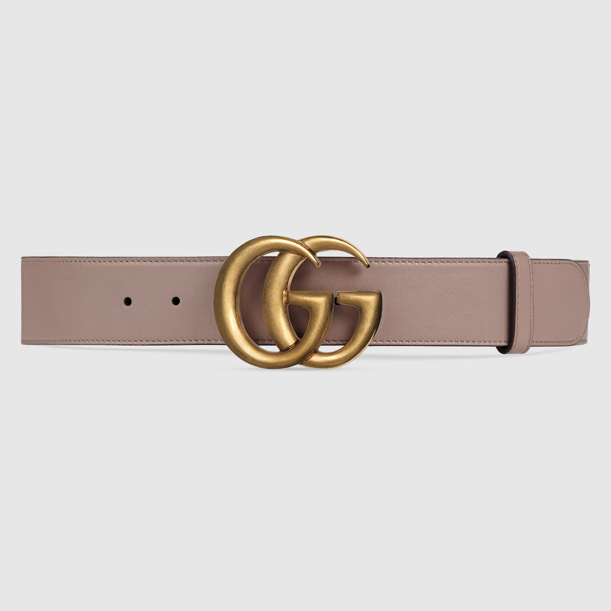 Leather belt with Double G buckle | Gucci (US)