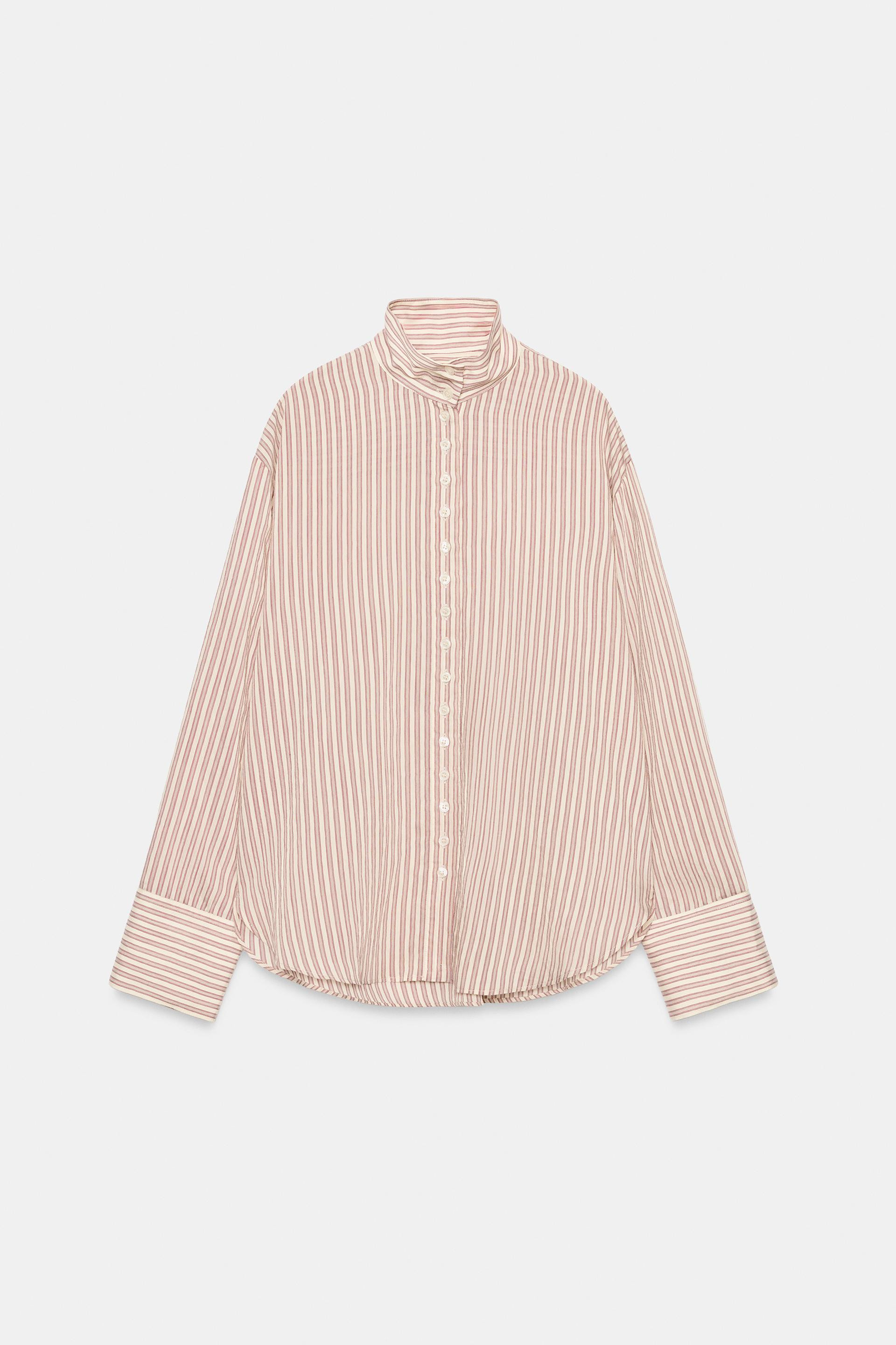 Zara - Draped Crinkled Dress Zw Collection In Ecru - S - Woman | Zara UK