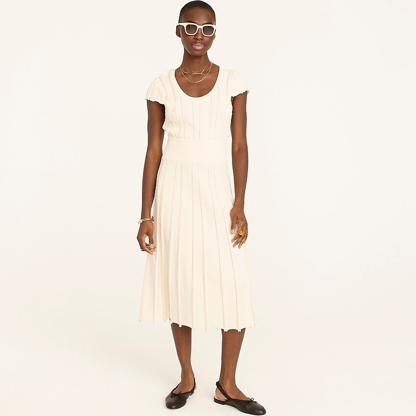Ribbed scoopneck knit dress | J. Crew US