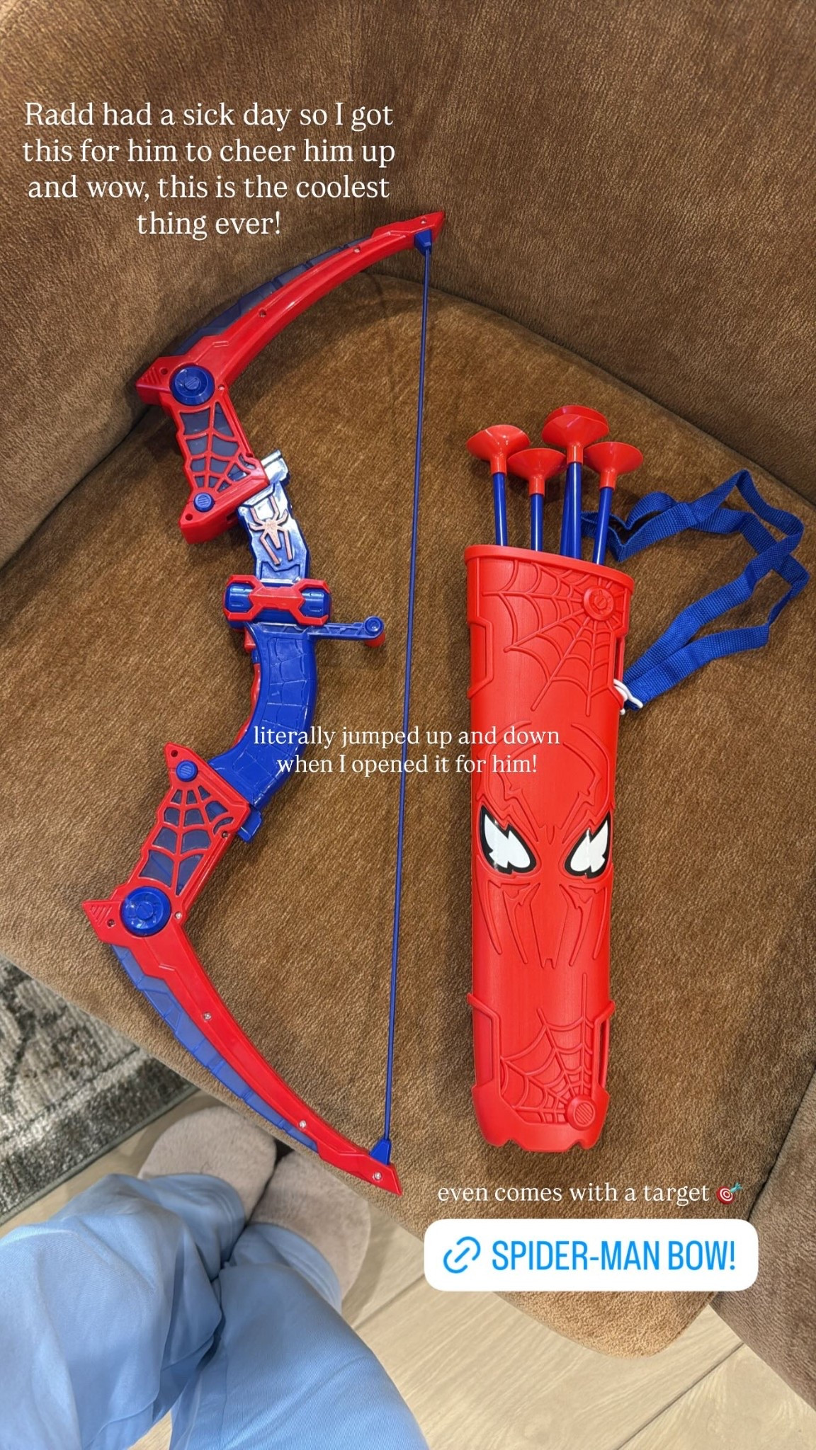 Radd had a sick day so I got this for him to cheer him up and wow, this is the coolest thing ever! even comes with a target 🎯  literally jumped up and down when I opened it for him!