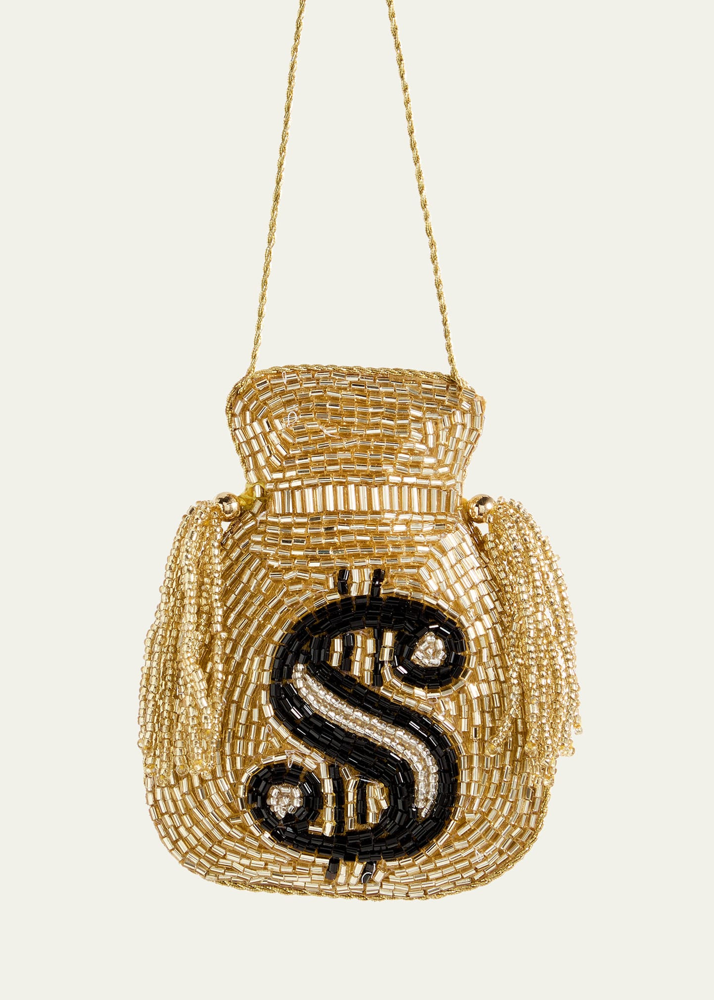 Sudha Pennathur Beaded Money Bag Christmas Ornament | Bergdorf Goodman