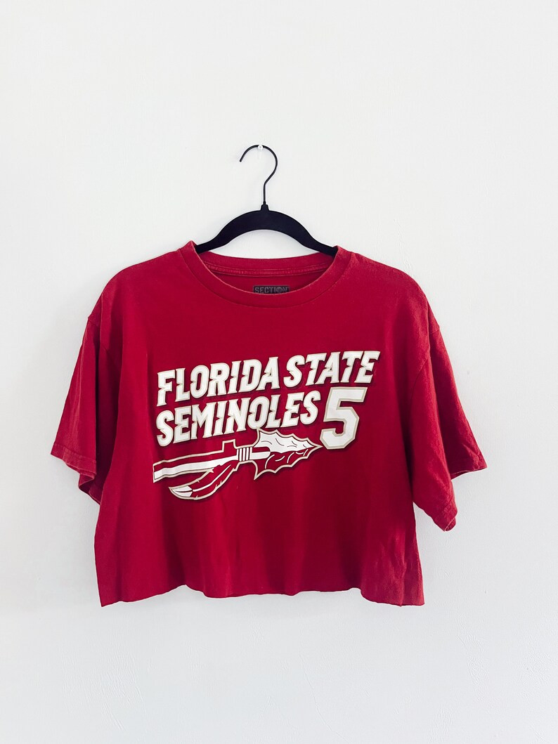 Florida State Cropped Tee // Florida State University // Noles // Seminoles - Etsy | Etsy (US)