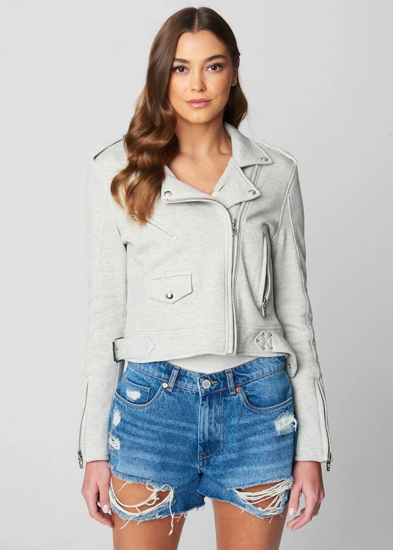 French Terry Moto Jacket - Bullseye | Alice & Wonder