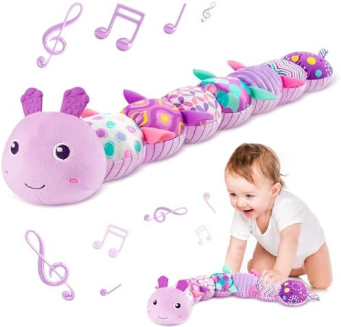 Sumobaby Infant Baby Musical Multi-Sensory Caterpillar, Stuffed Animal Activity Soft Toys, for Tu... | Amazon (US)