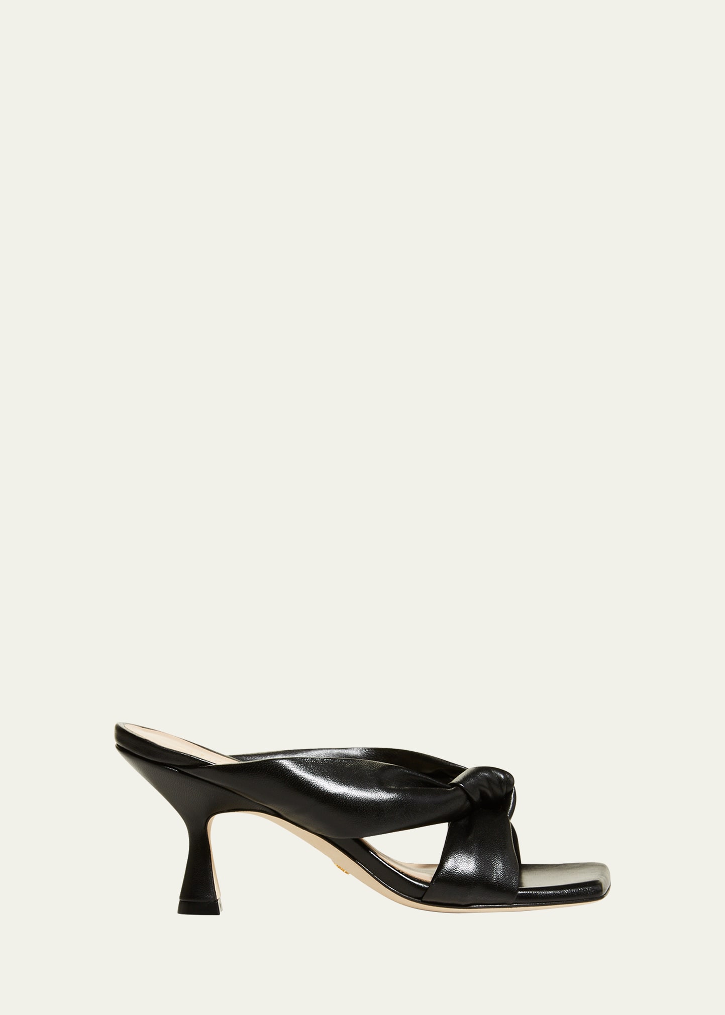 Stuart Weitzman Playa Knot Kitten-Heel Sandals | Bergdorf Goodman